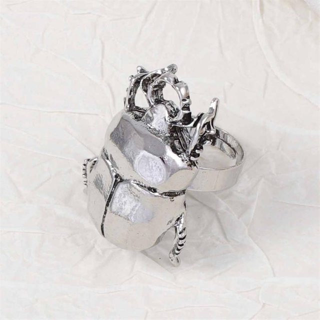Offener Ring Insekt, grau, Damen - Bild 1