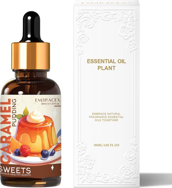 Embracex Karamellpudding Ätherisches Öl, 30 ml, Körperöl - Bild 1