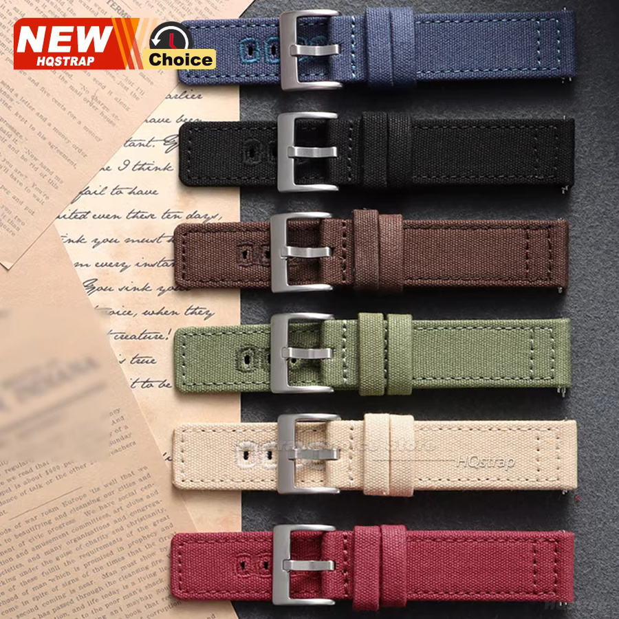 HQstrap Uhrenarmband Nylon-Canvas, Bunt, Unisex - Bild 3