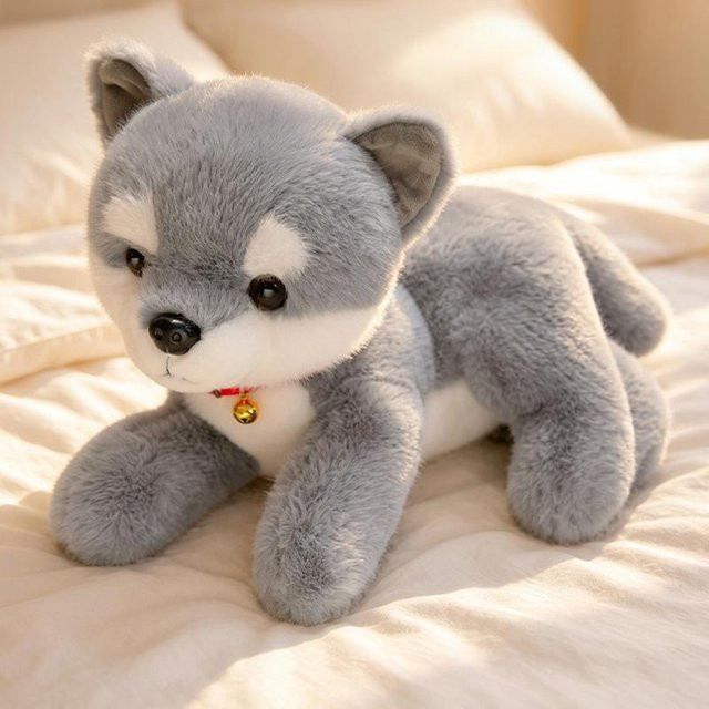 Yiran toy Cartoon Liegender Hund Plüschtier Puppe Kissen, 33cm - Bild 1