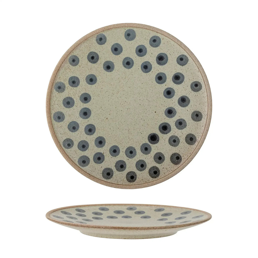 Bloomingville Teller Tinni aus Steingut in Blau, Durchmesser: 21 cm - Bild 1