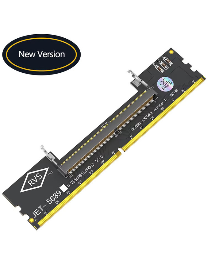 T.F.SKYWINDINTL DDR5 SO-DIMM zu DDR5 U-DIMM Desktop-Adapterkarte in Schwarz - Bild 4