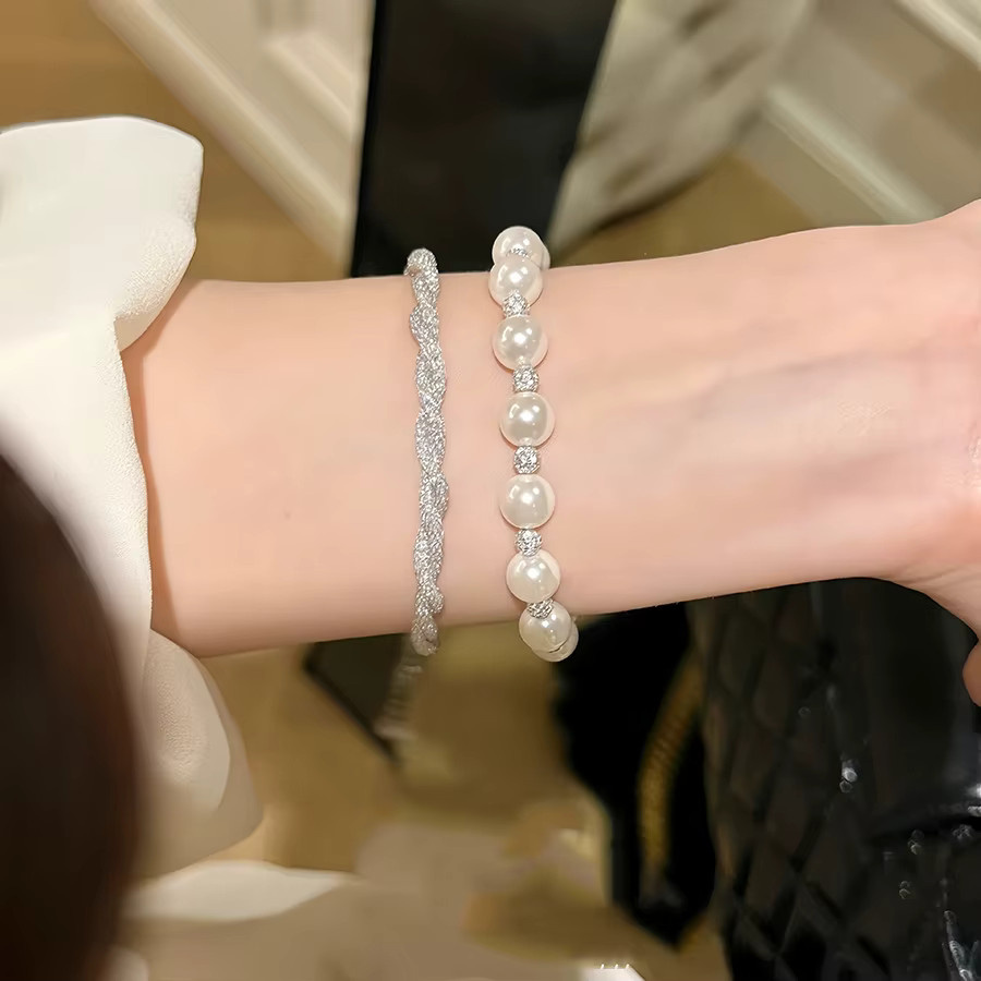 FANGSU Armband, 925 Silber, Perle, Damen - Bild 1