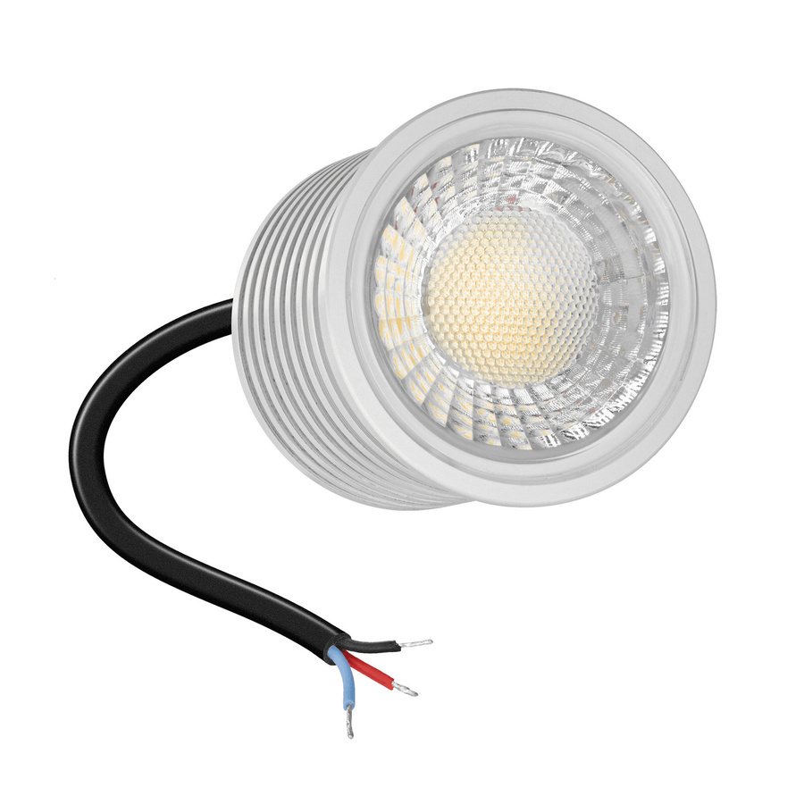 Luxvenum 24V LED Einbaustrahler rund in Chrom, Tunable White 2700-5700K, 9W, Vollspektrum CRI 98, dimmbar mit ZigBee, Casambi und Hue Kompatibilität - Bild 1