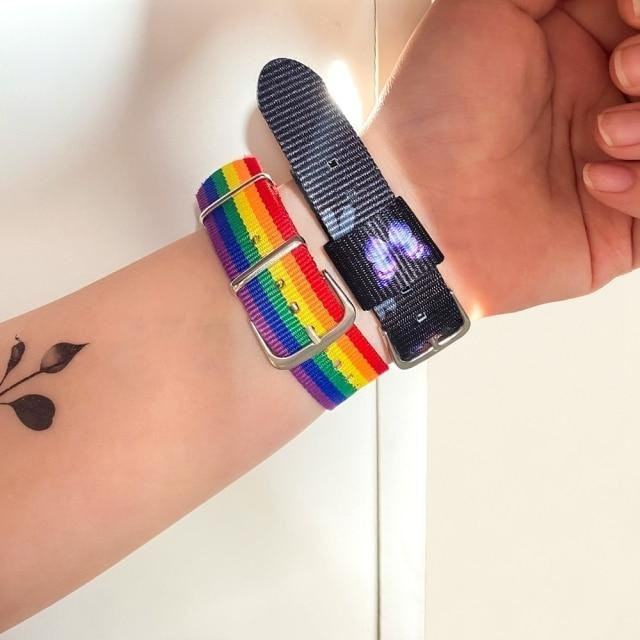 Armband Gänseblümchen, Baumwolle Leinen, beige, Damen, Mädchen, Jungen - Bild 1