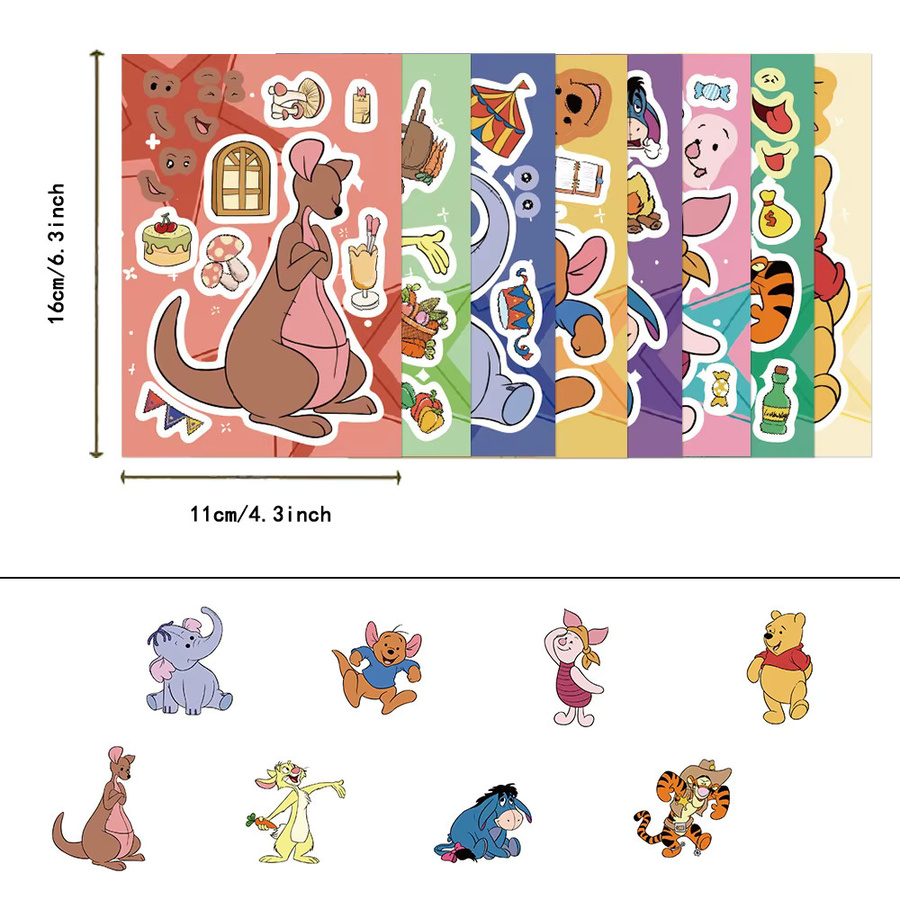 Disney Winnie The Pooh Puzzle Aufkleber, Lernspielzeug - Bild 2