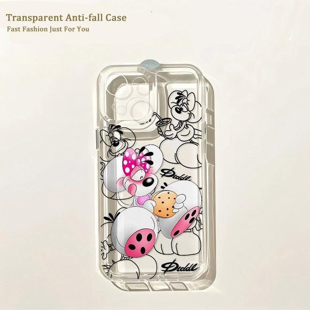 Cartoon Diddls Mäuse Handyhülle für Samsung Galaxy S26 S25 S24 S23 S22 S21 S20 FE Note20 Note10 Edge Plus Ultra Lite 5G in Transparent - Bild 1