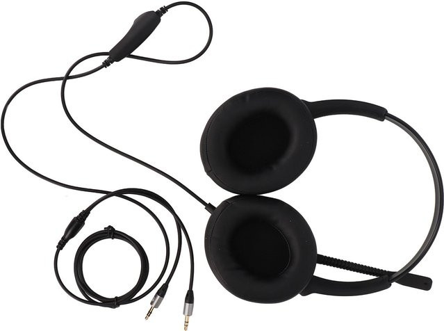 OutsideWorld Business Headset mit Geräuschunterdrückung und klarer Sprachqualität in Schwarz mit 3,5 mm Klinkenanschluss - Bild 1