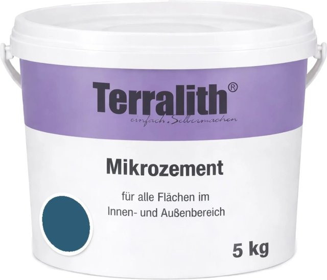 Terralith Mikrozement Fix & Fertig LFC0423 Blau 5kg für 3,5qm (0-2mm) - Bild 1