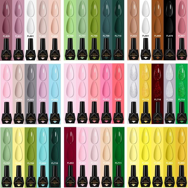 Four Lily Gel Nagellack Set, Glänzend, 5 Stück - Bild 1