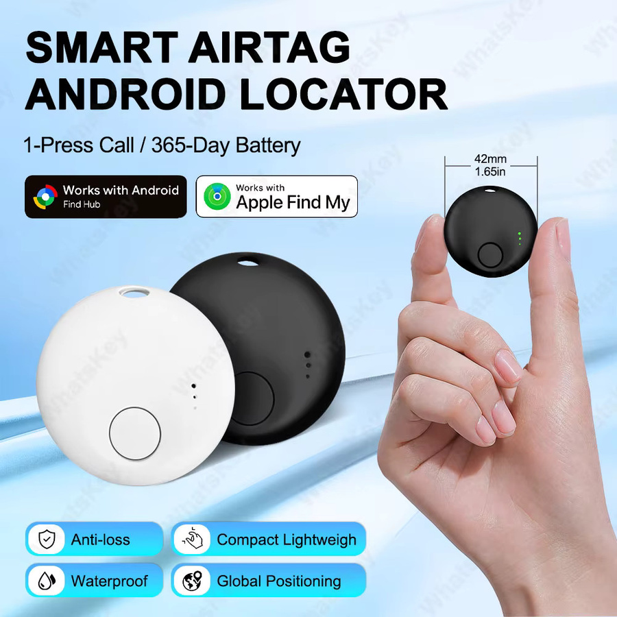 Google Find My GPS-Tracker für Android, Tragbarer Smart Tag Finder in Schwarz - Bild 2