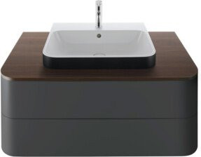 Duravit Waschtischunterschrank Happy D.2 Plus in Graphit Matt, Breite: 100 cm, Tiefe: 55 cm, Höhe: 40,8 cm - Bild 1