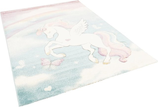 Pergamon Kinder Teppich Maui Kids Pastell Einhorn Bunt B/T: 140 x 200 cm - Bild 1