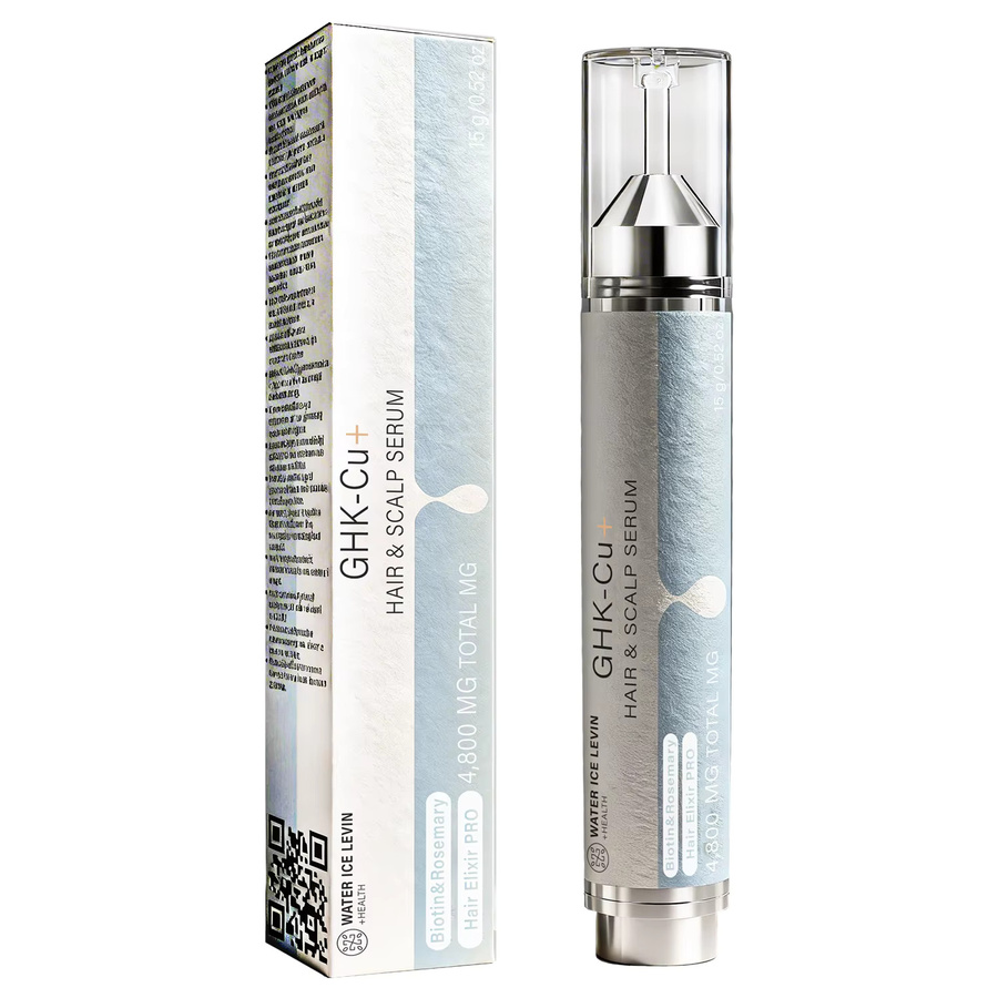 Water Ice Levin Haar- & Kopfhaut-Serum, Biotin, Rosmarin, Kollagen, Keratin, Unisex - Bild 5
