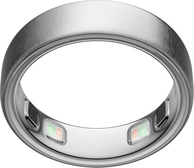 Oura Ring 5 Smart Ring in Brushed Silver mit Schlaf-Tracking und Herzfrequenzmessung für Unisex, Größe 6 - Bild 1