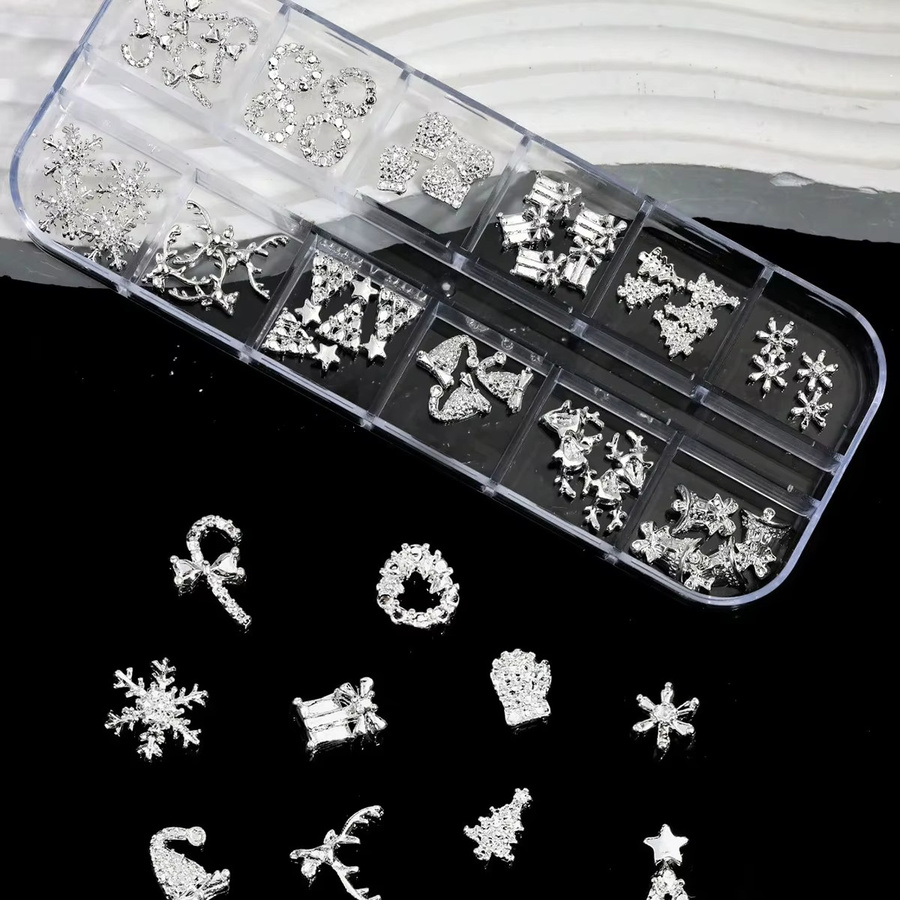 Misscheering Nagel-Charms, 48 Stück, Gold und Silber, Legierung, Unisex - Bild 3