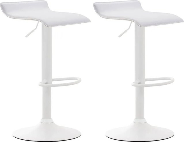CLP 2er Set Barhocker Dyn V2 aus Kunstleder in Weiß - Bild 1