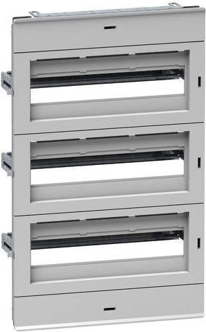 Schneider Electric NSYDLA48PG 7035 Automatenabdeckung für Kleinverteiler in Grau aus Stahl, B: 60 cm, H: 40 cm, T: 48 cm - Bild 1