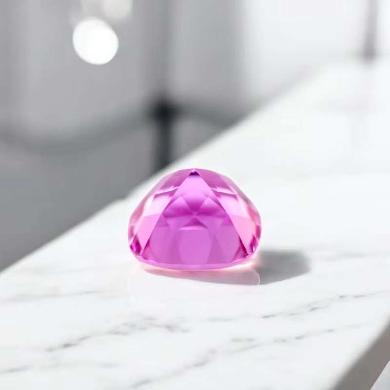 CHAOPAIZHIWU Charm Saphir, rosa, quadratische Kissenform, Unisex - Bild 2