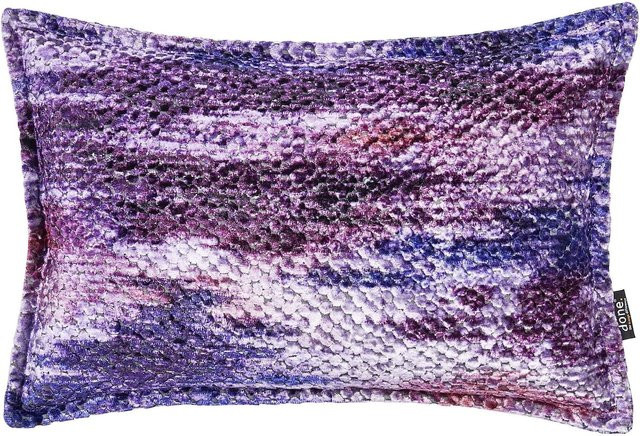 DONE Kissenhülle Glam Colour aus Samt in Lila und Multicolour, rechteckig - Bild 1