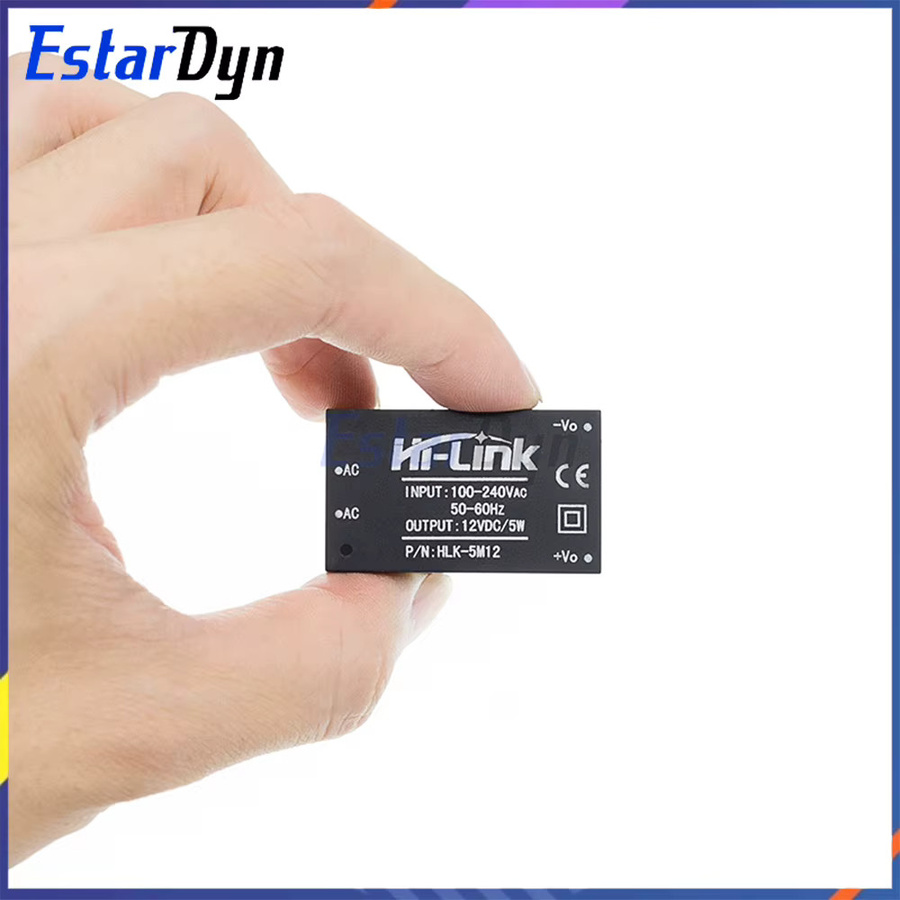 Estardyn AC-DC Strommodul HLK-PM01 PM03 PM12 5M05 5M03 5M12 Mini-Konverter 220V zu 5V/3,3V/12V in Schwarz für Smart Home IoT-Geräte - Bild 3