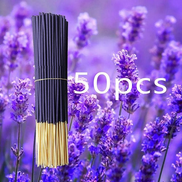 Pansyf Lavendel Aromatherapie Holzstäbchen für Reed Diffuser, Violett, 50 Stück - Bild 1