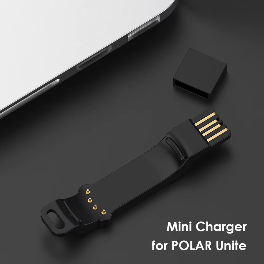 ALLOET Zubehör-Set für POLAR Unite mit USB-Ladekabel und Armbändern in Schwarz - Bild 3