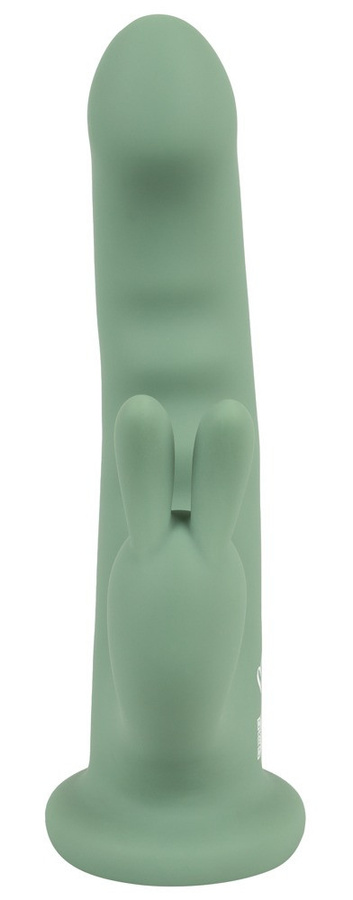 Rabbitvibrator LUVIO von beau cœur mit Rotation in Grün - Bild 2