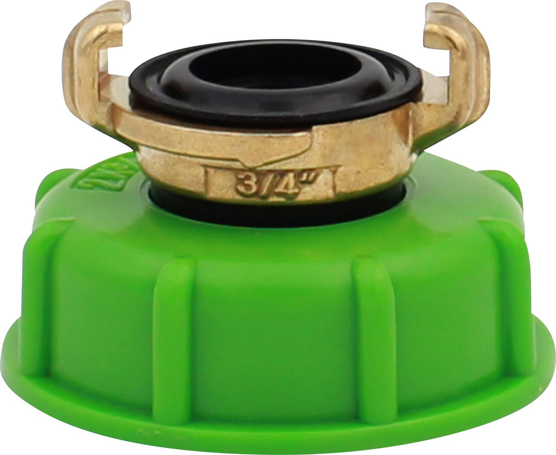 Graf Otto IBC-SK-Adapter 2 Zoll auf 0,75 Zoll Grobgewinde zu Feingewinde mit fester Mutter für IBC Tanks - Bild 1
