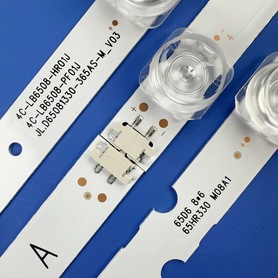 LED-Streifen für Thomson 65P65US, TCL 65DP600, 65S425TMBA, 65EP660, L65P65US, 65S421, 65HR330M08A1, 4C-LB6508-HR01J, PF01J, 65ud6326 in Weiß - Bild 3