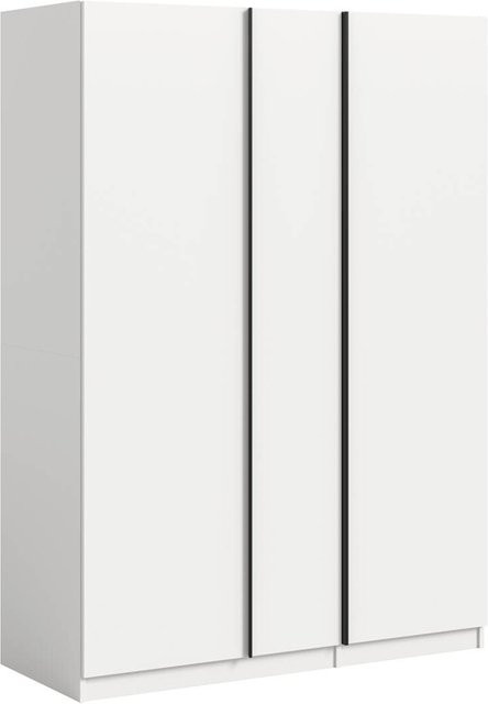 Kleiderschrank OAKLAND von xonox.home in Weiß mit Schwebetüren, B/H/T: 130 x 183 x 53 cm - Bild 1