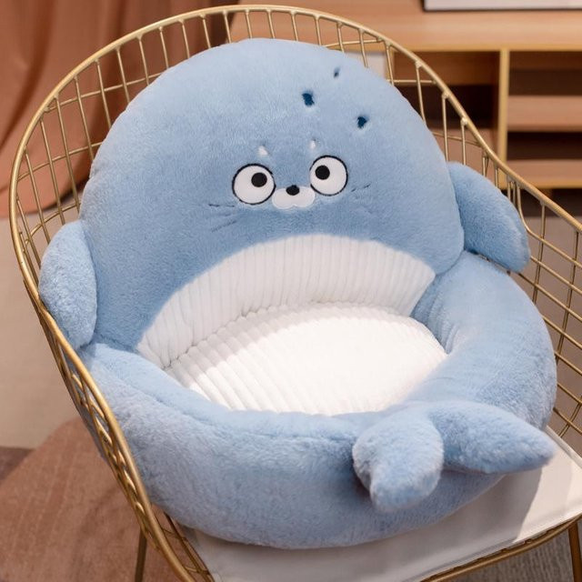Yiran Health & Beauty Kawaii Haifisch Seelöwe Plüschkissen Kuscheltier, 35 cm - Bild 1