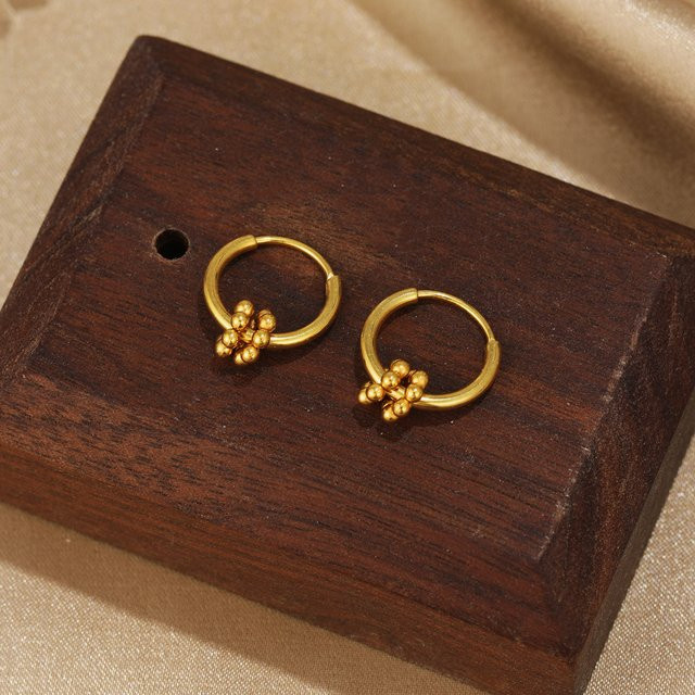 Erpels Creolen Edelstahl, Gold, Damen - Bild 1