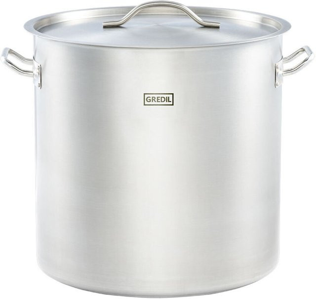 Gredil Suppentopf ECO Serie mit Deckel, Silber, Durchmesser: 40 cm, Höhe: 40 cm - Bild 1