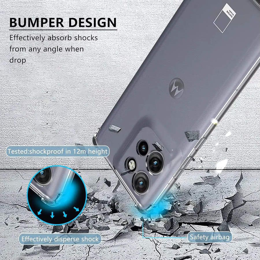 Stoßfeste transparente TPU Schutzhülle für Motorola Edge 60 Fusion, G86 Power, G56 und 60 Pro - Bild 3