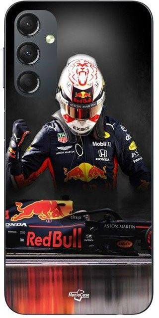 MANIACASE Handyhülle für Samsung Galaxy A05s aus Silikon TPU im MOTO GP Design in Schwarz - Bild 1