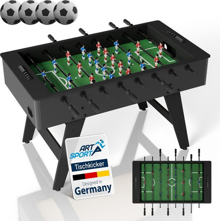 ArtSport Tischkicker ProKick, MDF-Kickertisch, Schwarz
