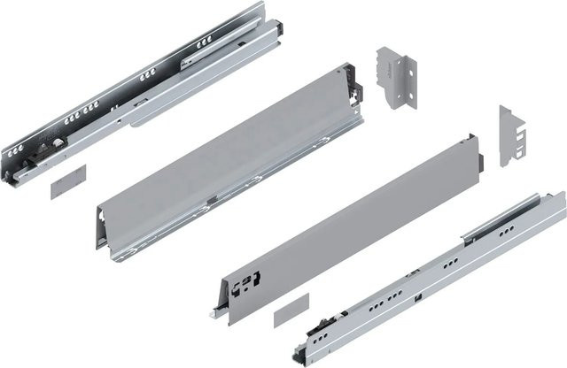 Blum Tandembox antaro M Vollauszug mit Blumotion Soft-Close, Grau, Tiefe: 550 mm, Tragkraft: 65 kg - Bild 1