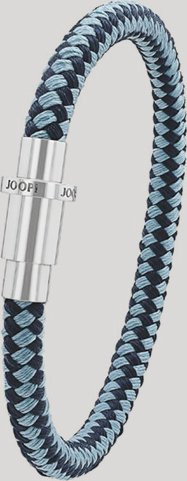 Joop! Flechtarmband Nylon, Edelstahl, Blau/Silber, Unisex - Bild 1