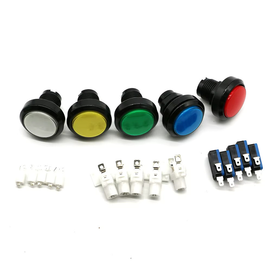 XINWA XINWANG LED Druckknopf rund 46 mm weiß für Arcade, Claw Machine und Flipper - Bild 2