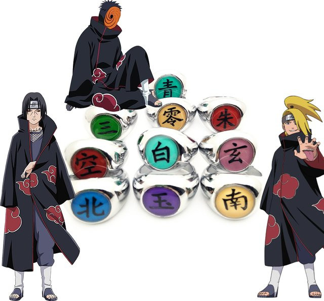 Bandai Naruto Akatsuki Ring, Silber, Unisex - Bild 1