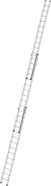 PROREGAL Sprossen-Schiebeleiter 3-teilig ohne Traverse in Silber, 3 x 14 Sprossen - Bild 1