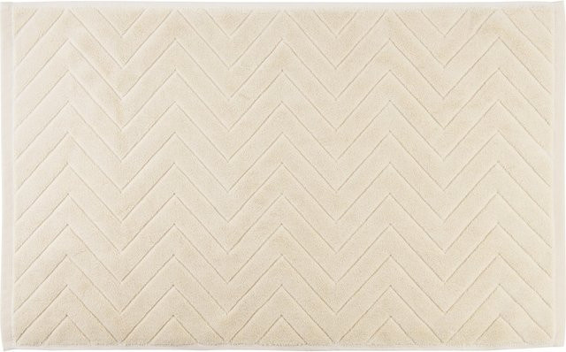 baliv Cosy Wave Badteppich aus Baumwolle in Beige, B: 75 cm, T: 45 cm - Bild 1