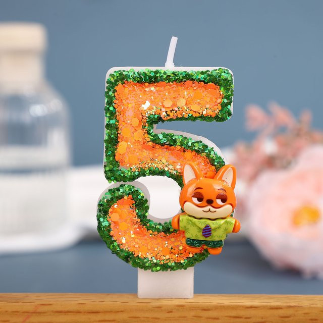 MINISO Digitale Kerzen Figuren für den ersten Geburtstag von Babys, Mehrfarbig - Bild 1