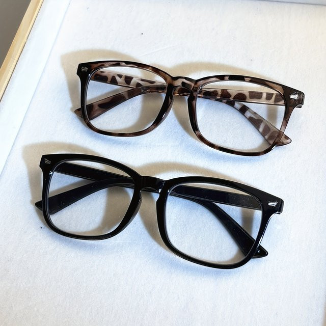 ZXWLYXGX Lesebrille, quadratisch, Vollrand, Kunststoff, Unisex - Bild 1
