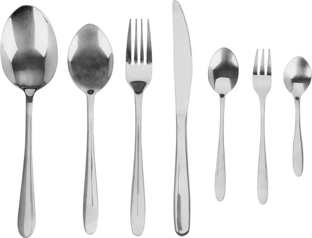 neuetischkultur Besteck-Set aus Edelstahl, 39-teilig, poliert, Silber und Gold - Bild 1