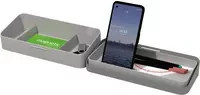 helit Tischorganizer The Companion, Grau, Mehrkammer-Organizer aus Kunststoff, B/T/H: 22,5 x 10,0 x 5,6 cm - Bild 1