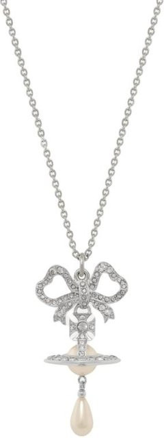 Vivienne Westwood Halskette, Wassertropfen, Künstliche Perlen, Silber, Damen - Bild 1