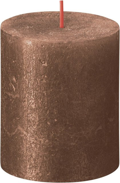 Bolsius Rustik-Kerze Shimmer Kupfer Höhe: 8,0 cm, Durchmesser: 6,8 cm - Bild 1