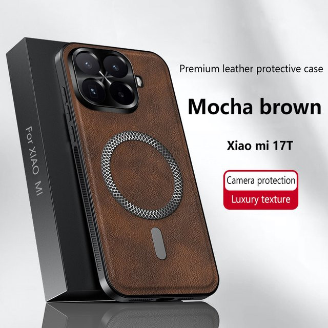 Fundas Stoßfeste Schutzhülle für Xiaomi Mi 17T und 15T Pro 5G in Braun - Bild 1